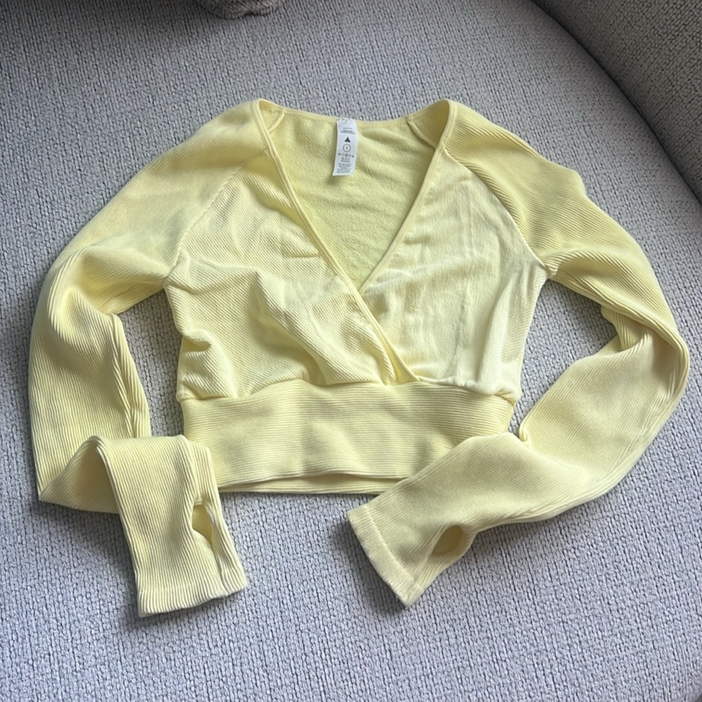 Balance Athletica Yellow Crop Top